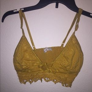 Free People gold bralette Size XS